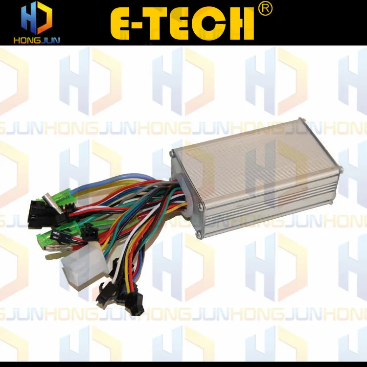 

ETECH free shipping 24V 36V 48V 350W hub motor controller with ebs