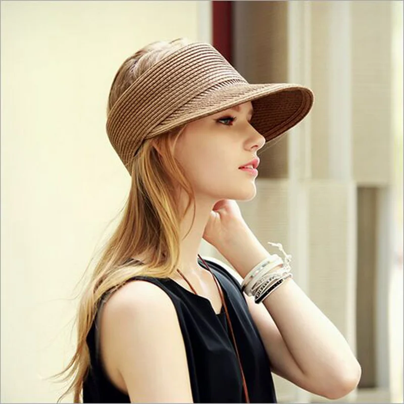 2017 модная Sraw Snapback шляпа для женщин Повседневная летняя Солнцезащитная шапка анти