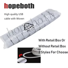 Высокое качество телефон зарядное устройство аксессуары Связки с ткаными 8pin синхронизации данных кабели для iPhone 7 8 X USB кабель с нейтральной упаковке 10 шт