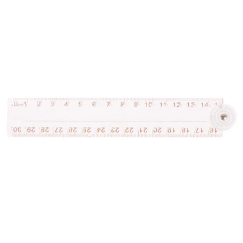 

1 Set Clear Acrylic Folding Straight Ruler Drawing Student Stationery School Supplies New