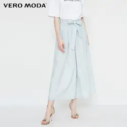 Vero Moda 2019 женские весна и лето широкие Капри шифоновые брюки | 31826J540