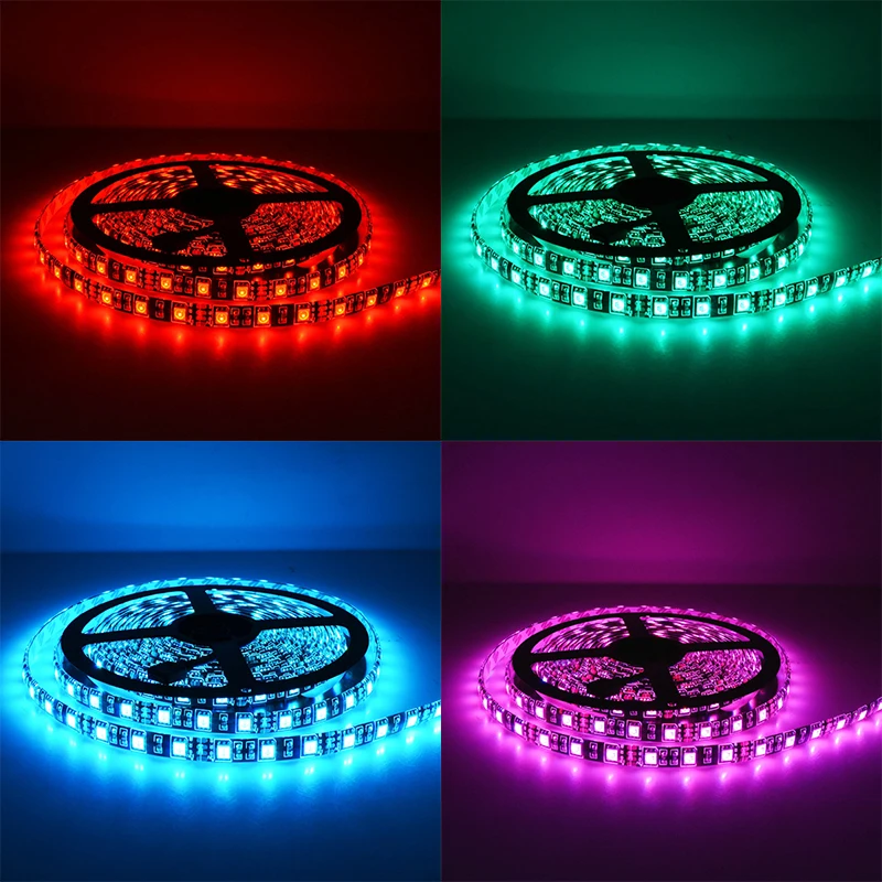 5050 RGB rgbww SMD чип свет DC 12 В украшения дома освещения 60leds/M 300LED ленты 5 м/roll