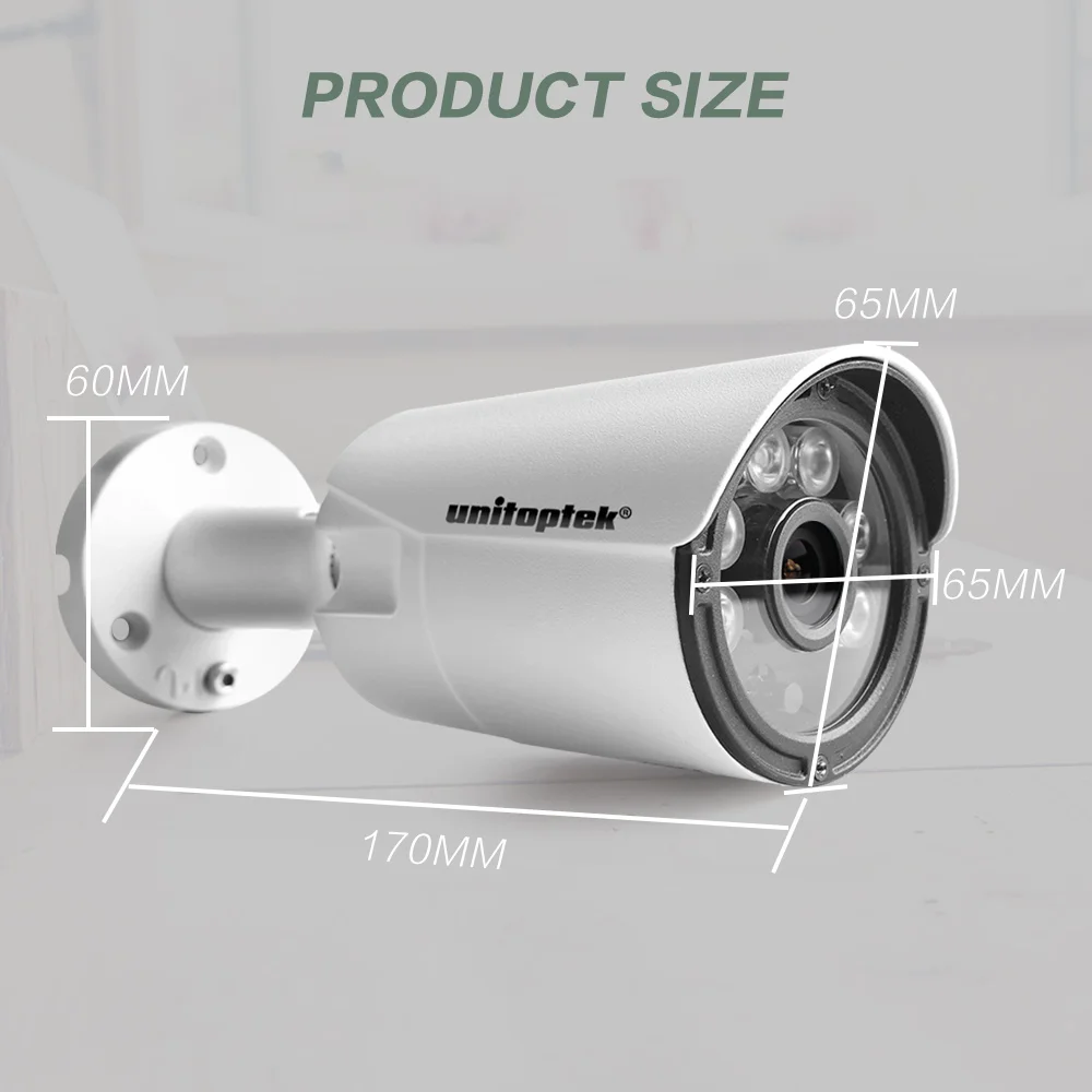 H.265 HD 8MP 3840*2160 / 5MP наружная IP камера 4K мини пулевая сеть безопасности CCTV Onvif IR 20m 48V PoE
