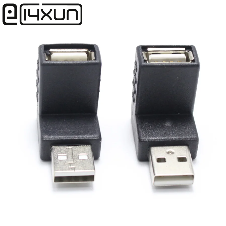 

1pairs up / Down Male to Female 2.0 USB 90 Degrees L Type Data Power Connector Adapter