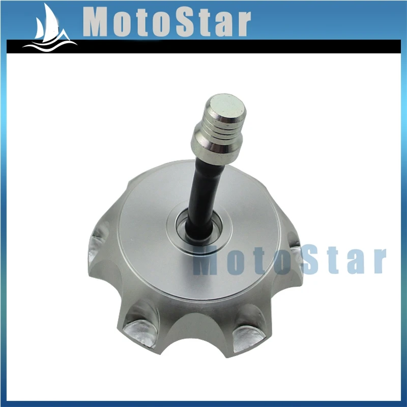 CNC Aluminum Gas Fuel Tank Cover Cap For Chinese Made Pit Dirt Motor Trail Bike 50 70 90 110 125 140 150 160cc - Цвет: Silver