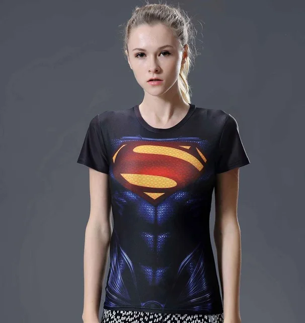 Marvel Heroes футболка женская модная футболка Капитан Америка 3D принт Мститель компрессионные рубашки Топы Футболка с рисунком Супермена колготки - Цвет: Фиолетовый