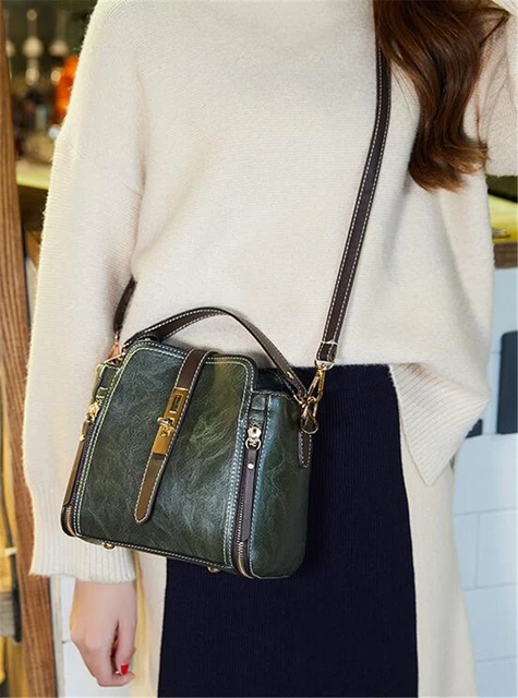 Bolso De Mano Con Patrón De Textura Retro, Bolso Clásico Con Asa Superior, Bolso  De Cuero De Pu Para Mujer Para El Trabajo, Ahorre Más Con Las Ofertas De  Liquidación