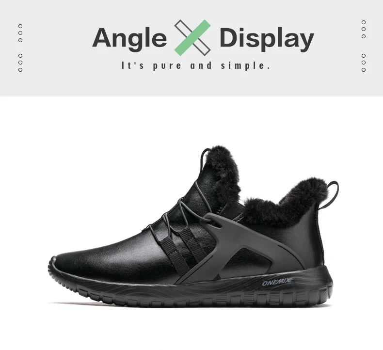 ONEMIX/мужские треккинговые ботинки; водонепроницаемые кожаные ботинки для альпинизма; зимние профессиональные Нескользящие треккинговые ботинки; размеры 44,5
