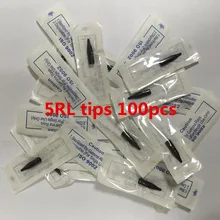 5RL 100 шт. профессиональный Перманентный Макияж машины Вышивка Крестом Иглы Кепки S для бровей Средства ухода за губами Кепки