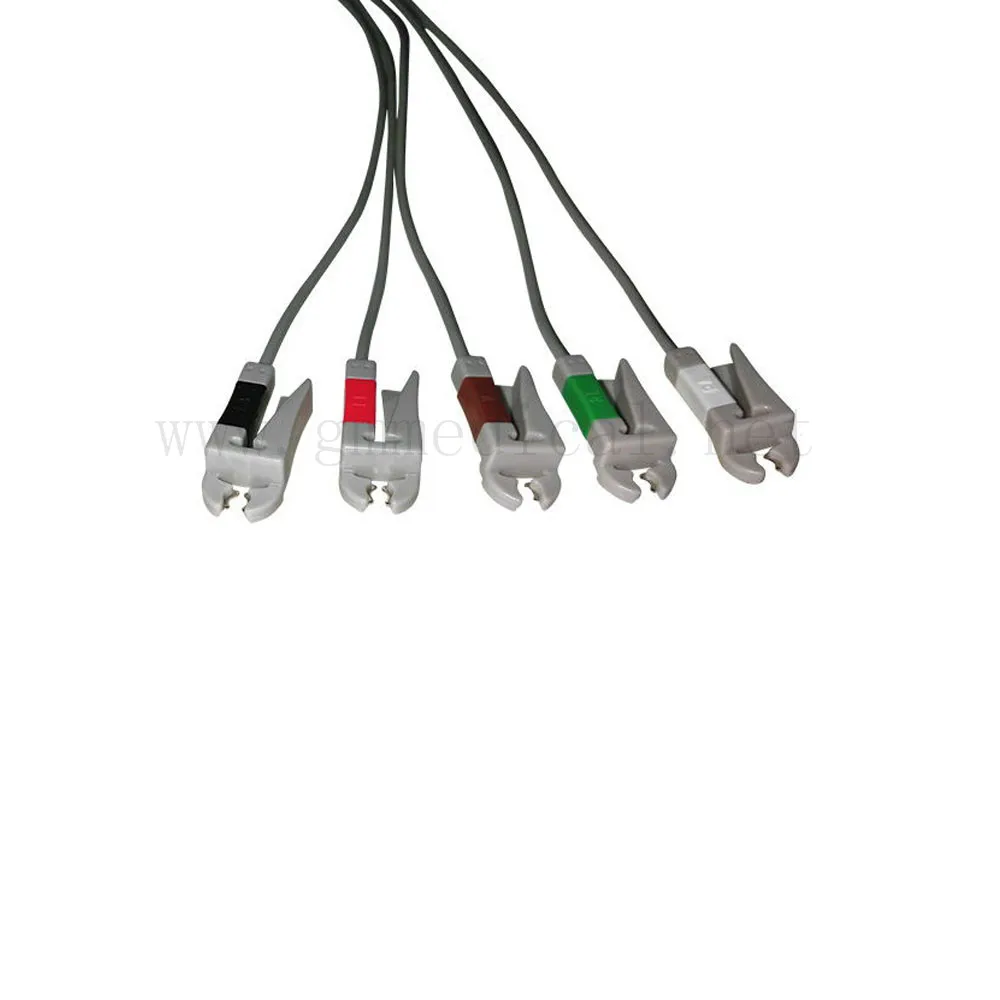 AHA New Grabber Совместимость с Comen C50 C60 C80 5 ЭКГ кабель с леадвирес круглый 12PIN Применение с монитор пациента - Цвет: AHA New Grabber