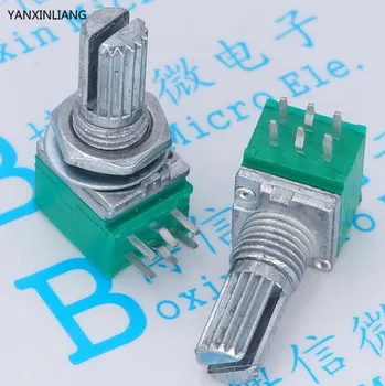 

10pcs B5K Audio Amplifier Sealed Potentiometer 15mm Shaft 6pins RK097N