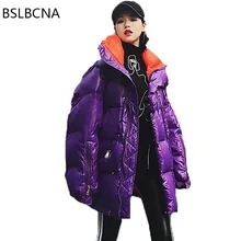 Европейское пальто, зимняя куртка, Женская парка, длинная толстая одежда для женщин размера плюс, пуховое хлопковое пальто для женщин A504