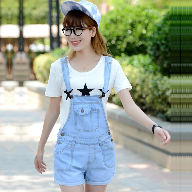 denim overall shorts girls