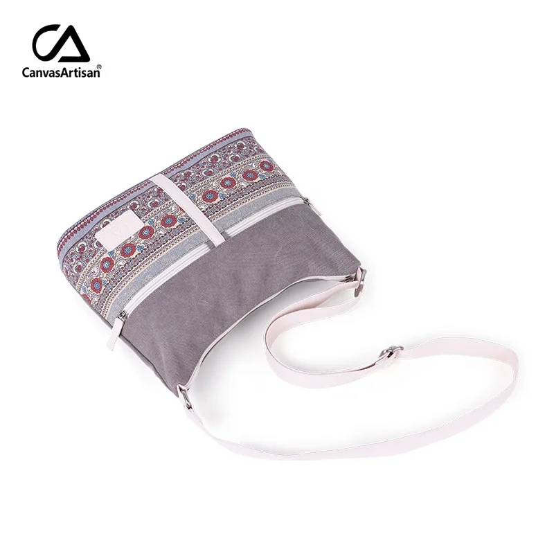 Tanie Damska torba na ramię płótno w stylu Retro damski, w kwiaty Bolsos Mujer codzienna torba podróżna torba kurierska damska Crossbody torby damskie Bolsas