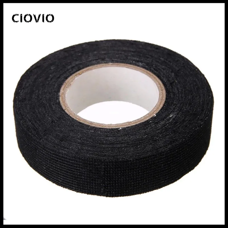 

1pc Heat-resistant Wiring Harness Tape Looms Wiring Harness Cloth Fabric Tape Adhesive Cable Protection 19mm x 15M