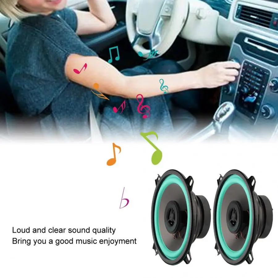 

car speakers 2pcs 5 Inch 100W Car Tweeter Super Power Loud Speaker Vehicle Door Music Audio Speakers car accessories