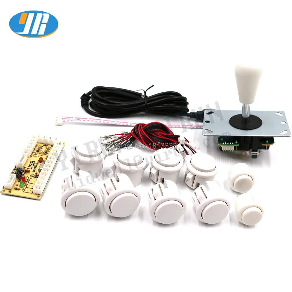2 игрока аркадный джойстик DIY комплект контроллера для Windows и Raspberry Pi 5 Pin 8 способ