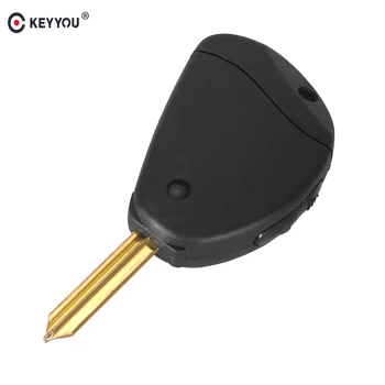 

KEYYOU 2 Button Folding Filp Remote Key Shell Case Fob Side For Citroen Evasion/Synergie/Xsara/Xantia WIth Blank Key Replacement