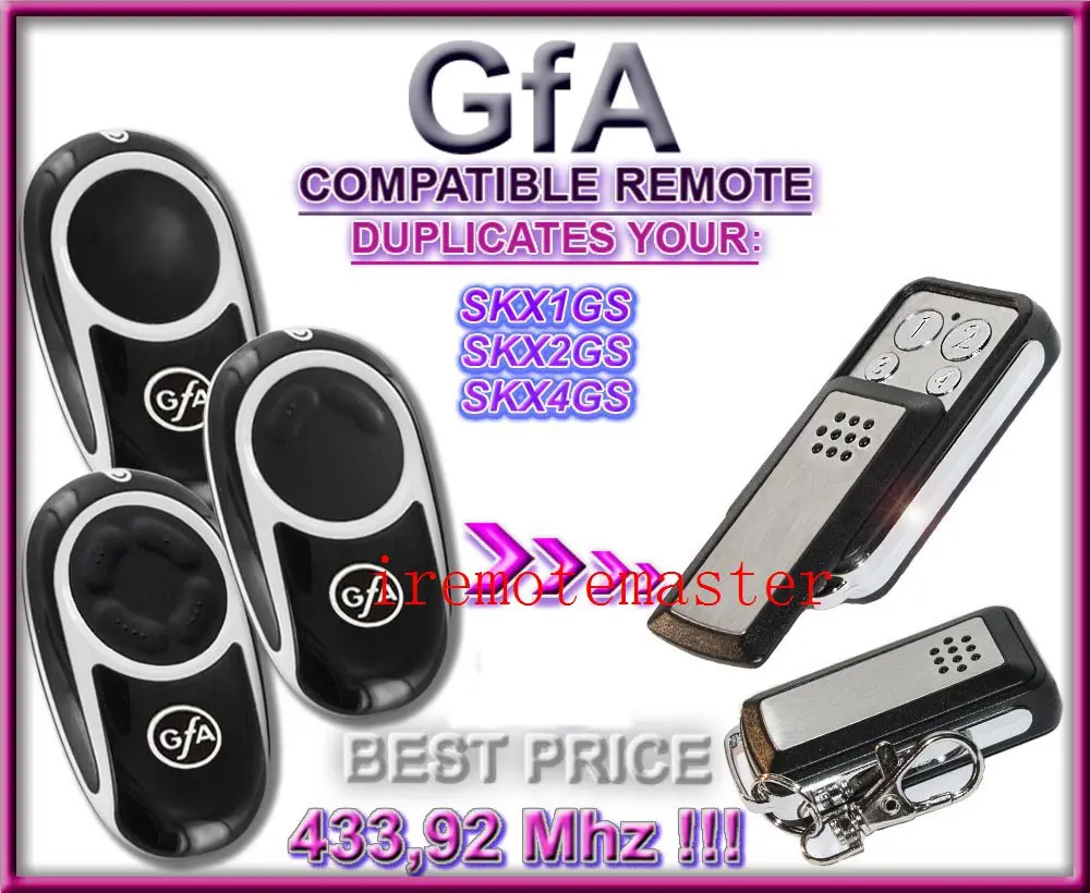 

GFA skx1gs, skx2gs, skx4gs replacement remote control