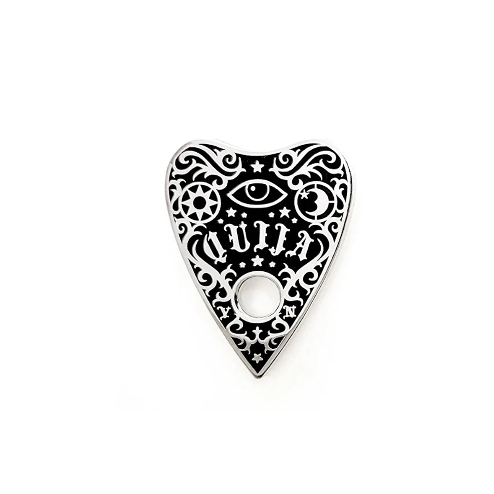 

Ouija Planchette Goth Enamel Pin