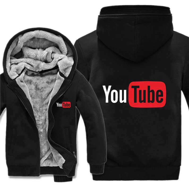 

Fashion Hiphop 3D Hoodie Sweatshirt Printing You Tube For Mens Streetwear Keep Warm Harajuku Autumn Winter Hooded Mantle W028