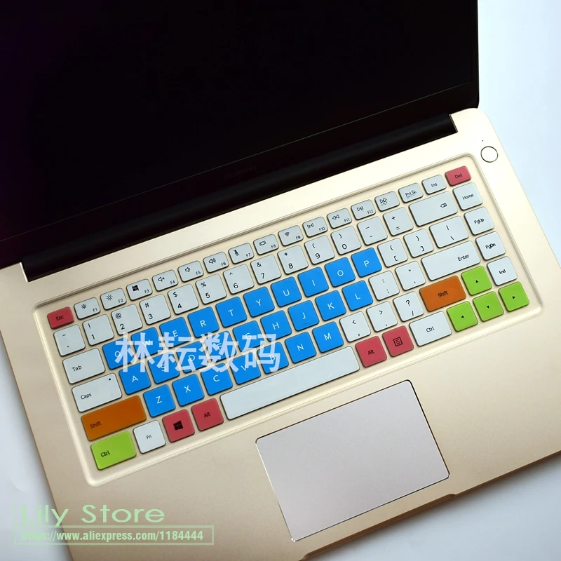 Для Huawei matebook D 15.6 ''силиконовые Клавиатура для ноутбука Обложка Protector кожи Тетрадь модель pl-w29 pl-w09 pl-w19 15 дюймов