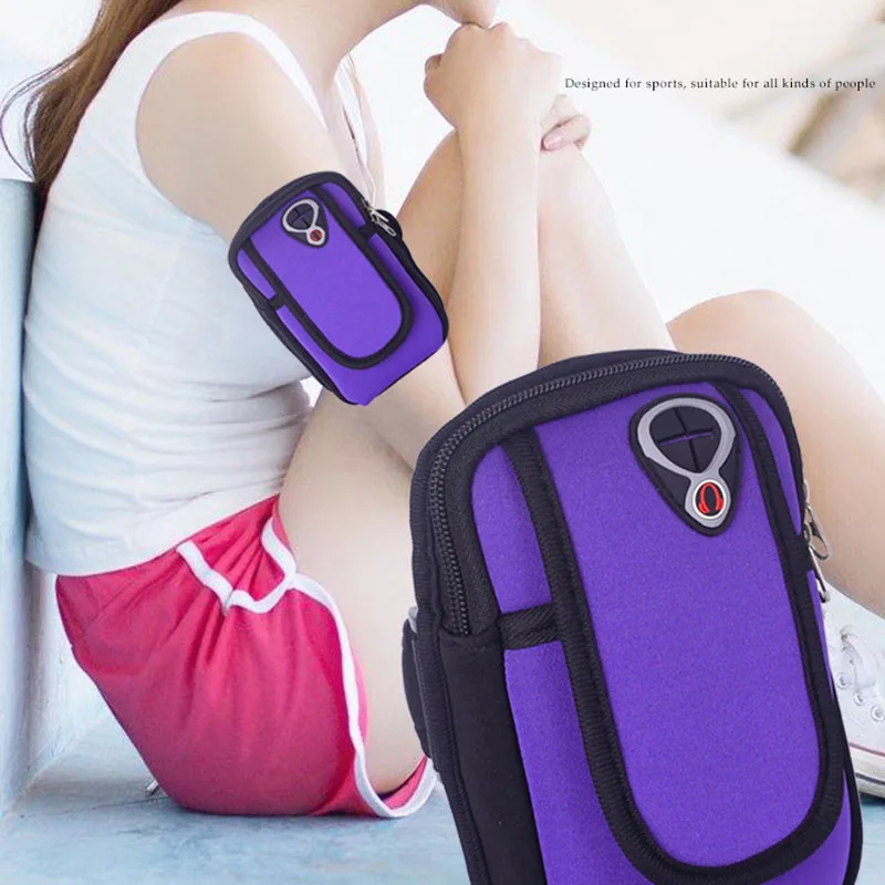 6 дюймовая Водонепроницаемая неопреновая сумка для телефона, защитная спортивная сумка для бега, сумка на запястье для бега, походов
