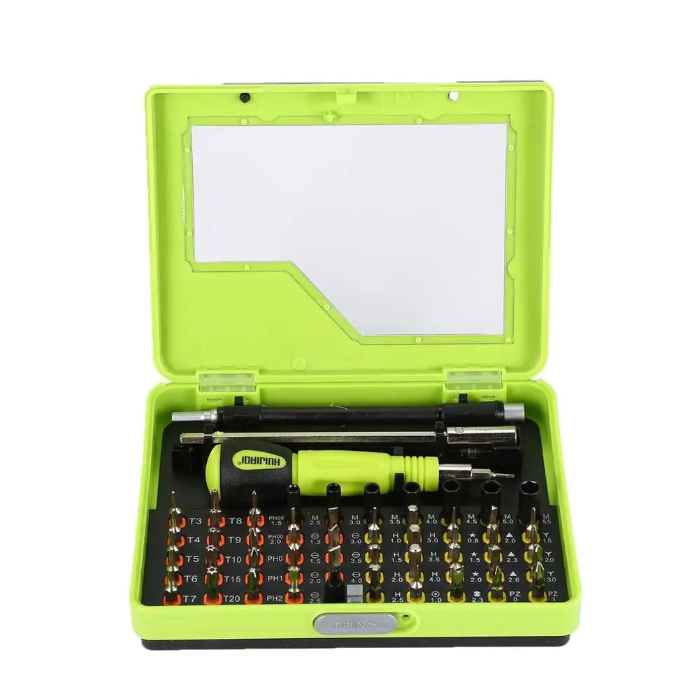 

53pc Screwdriver Set Phillips Slotted Bit Cr-V Steel Screw Driver Repairing Hand Tool Kit High Torque Phone Repair