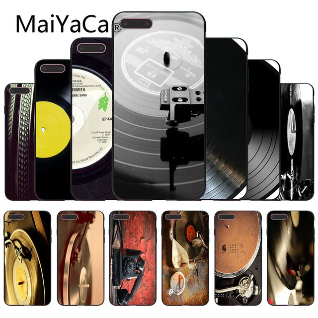 MaiYaCa Vinyl Albums Black Hard for iPhone 4S SE 5C 5S 5 6 6S 7 8 Plus X XR XS MAX Soft Shell Phone Case Rubber Silicone | Мобильные