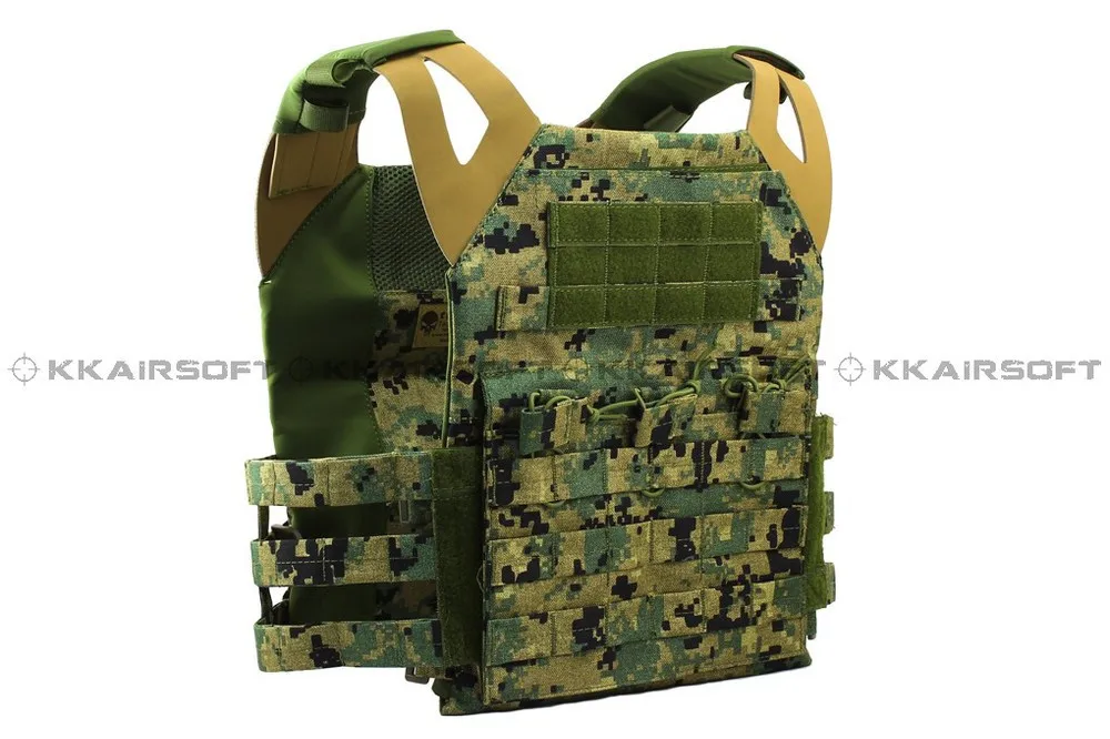 Военный Тактический Жилет molle 1000D Airsoft Emerson JPC тактический жилет простая версия(AOR1 AT Marpat Woodland) em7344e