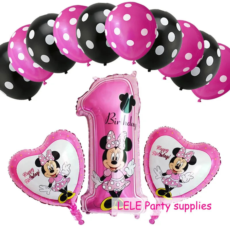 25/" Pouces Mickey et Minnie Mouse forme de visage Foil Balloon Tête Feuille Cartoon Toy