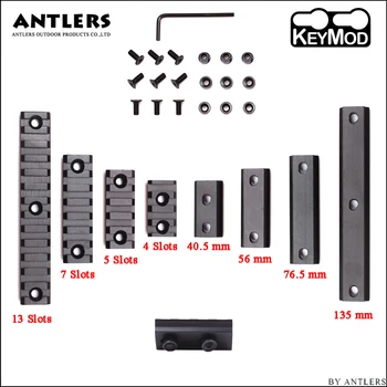 

Tactical Rifle Scope 21mm Mount Weaver Picatinny Rail Hunting Shooting AR15 Military Aluminum Keymod Mount Rail Tool 4 Sets/Bag