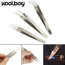 Koolboy Пинцет из нержавеющей стали универсальный Пинцет Tong Удобная изогнутая ручка для кулинарных медицинских красоты приготовления пищи