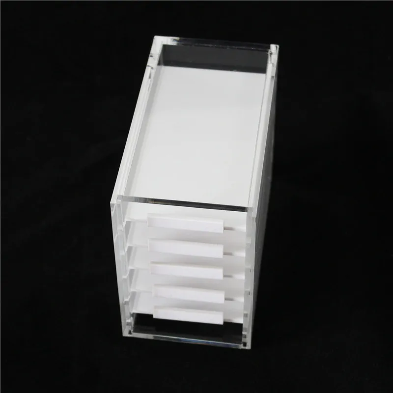 5 Layers Eyelash Storage Box Transparent Acrylic  Cosmetic Organizer Box Makeup Organizers Drawers Eyelashes Glue Pallet Holder (9)