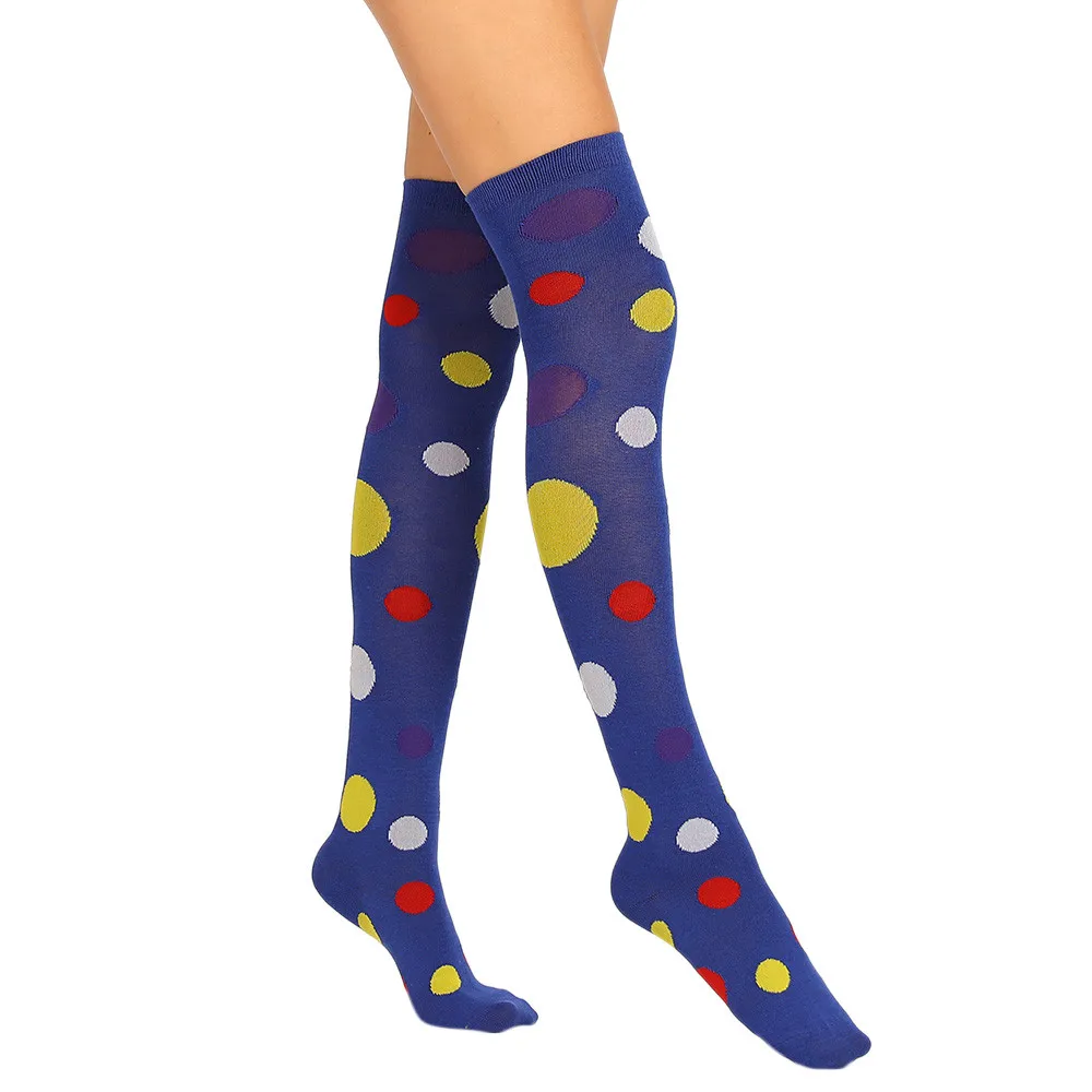 FREE OSTRICH Fashion breathable comfort female sexy thigh high knee socks personality color dot non-slip daily wild stockings