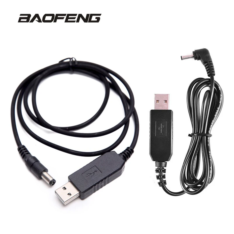 Walkie Talkie USB кабель напряжение Boost зарядный шнур от 5 В до 9 в для Baofeng UV 5R UV82 зарядное