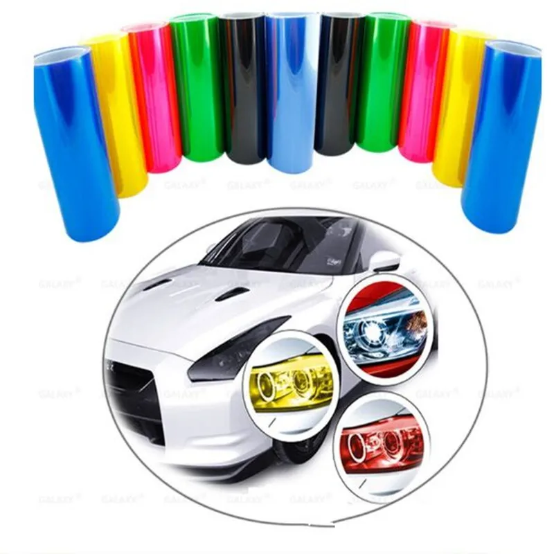 

30cm*1m Auto Car Sticker Smoke Fog Light HeadLight Taillight Tint Vinyl Film Sheet Available Car Decoration Decals Car Styling