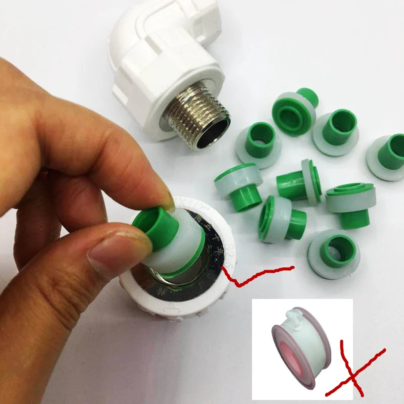 

50pcs 20mm plugging internal tooth pad, sealing ring, angle valve leading silk pad, ppr free raw material with rubber pad