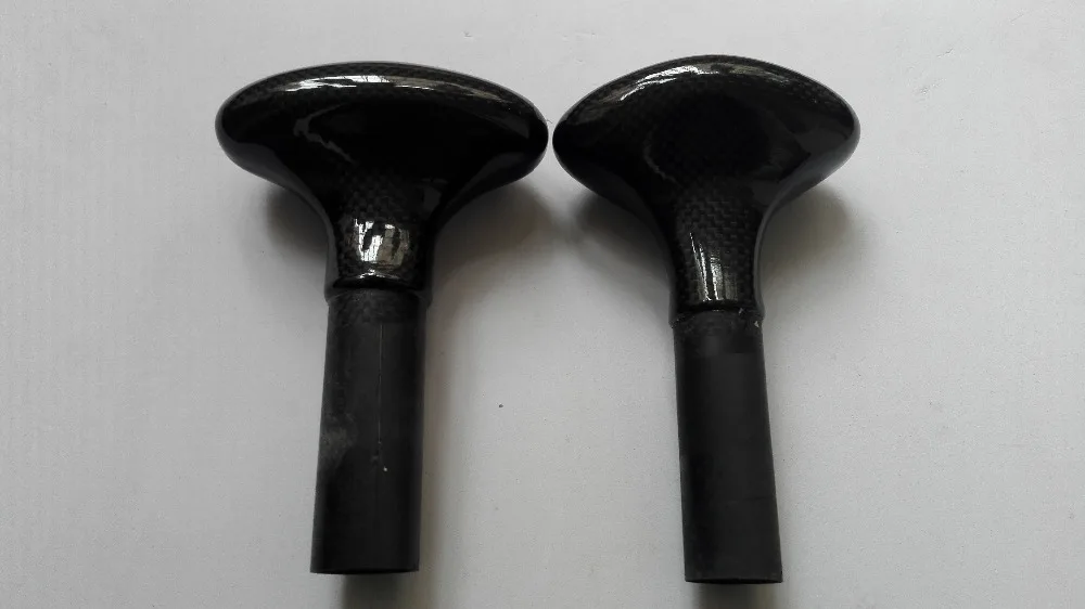3k carbon fiber SUP paddle handle paddle head plug on sup board carbon grip