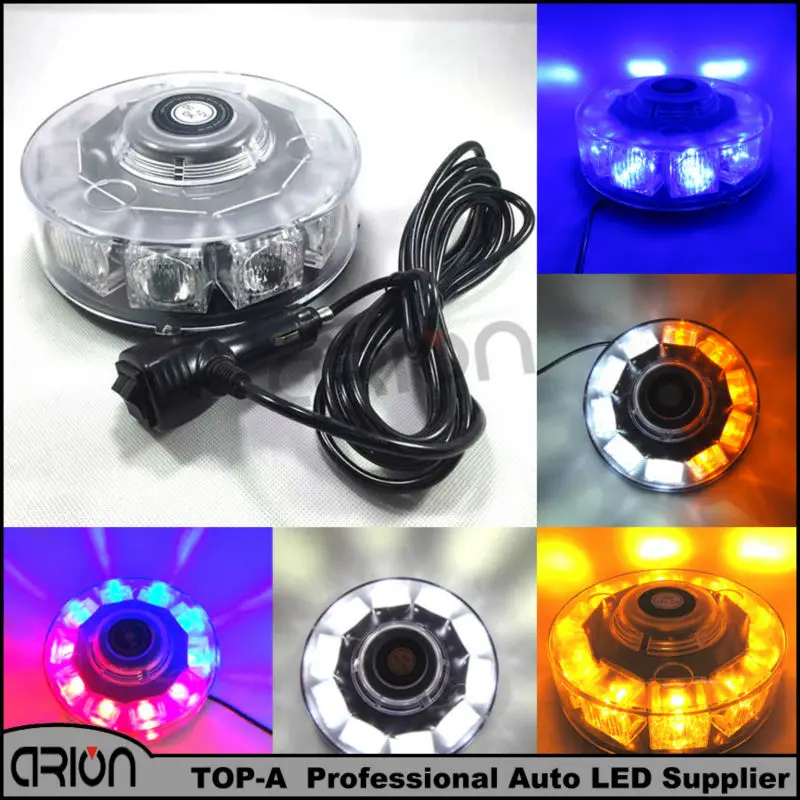 

CIRION HOT Car Auto Emergency 10 LED Flashing Light Warning Strobe Lamp 7 Modes Amber Red Blue White Free Shipping