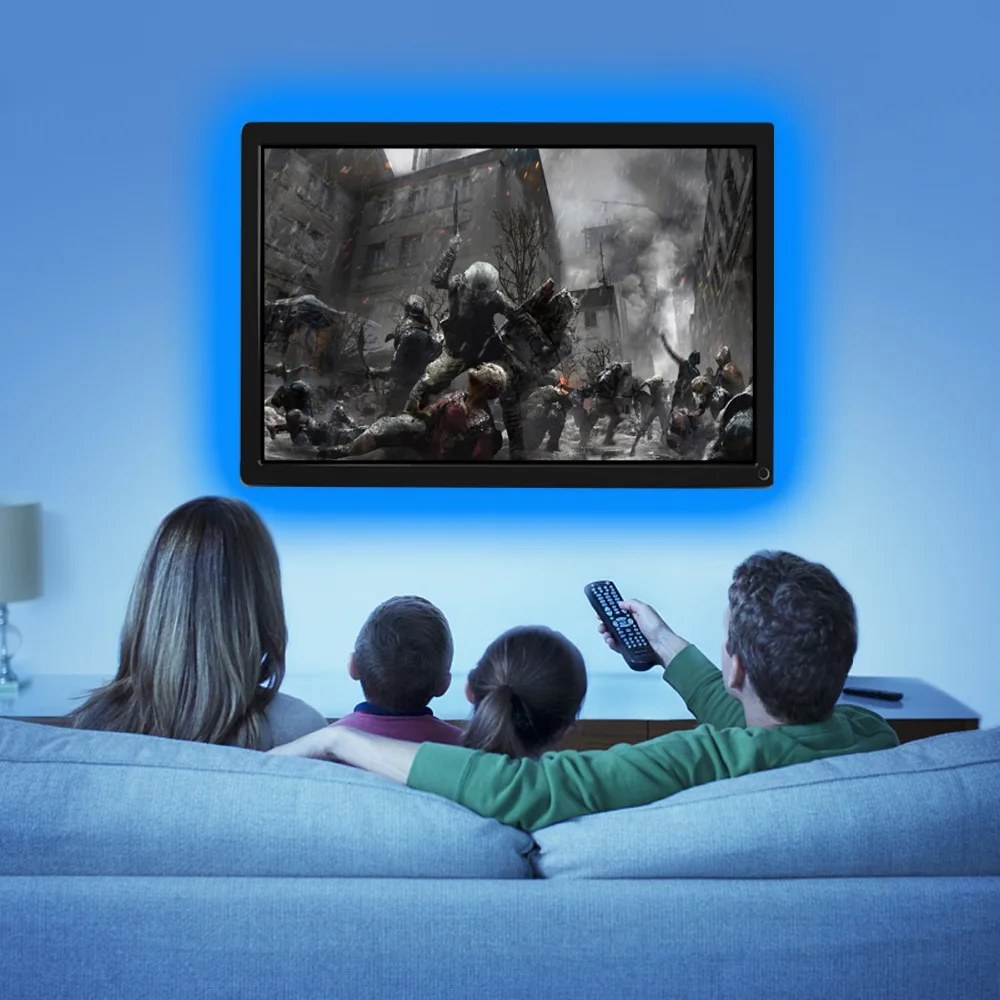 USB LED Strip lamp 5050SMD DC5V Flexible LED light Tape 1M/2M HDTV TV Desktop Screen Background Bias lighting wite RF 17 key USB LED Strip lamp 5050SMD DC5V Flexible LED light Tape 1M/2M HDTV TV Desktop Screen Background Bias lighting wite RF 17 key