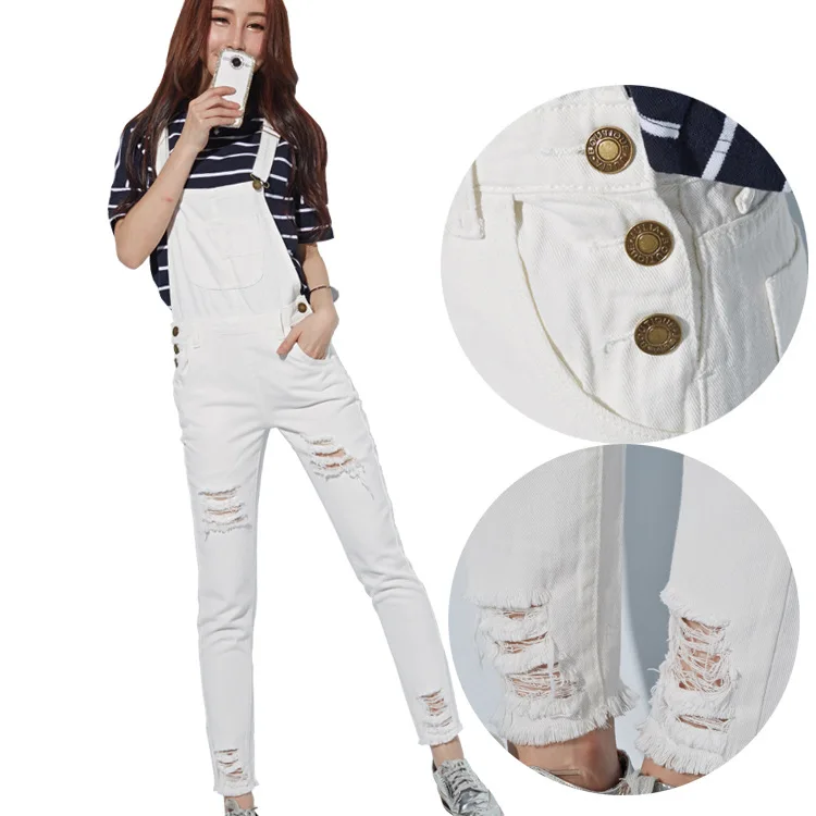 Women's new 2017 summer fashion large size female straight strap walnut cowboy straps pants high waist Korean version of the strap pants (13)