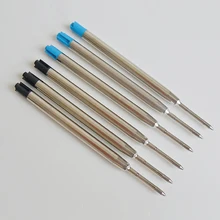 0,5 мм, черная, синяя металлическая спиральная гелевая шариковая ручка, заправка, Вихревой стержень, 10 штук в партии, 624