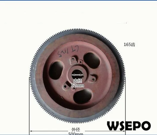 OEM КАЧЕСТВО! Электрический старт маховик с 165 зубы Шестерни для ct1125 4-тактный одноцилиндровый небольшие с водяным охлаждением дизель Двигатели для автомобиля