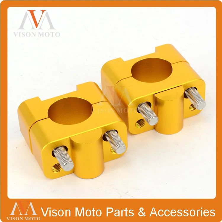 CNC HandleBar Fat Bar Risers Mount Clamp Adaptor 22MM To 28MM For