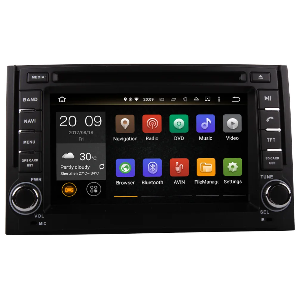 Sale 2 Din 4GB RAM Android 8.0 Car Multimedia GPS Bluetooth For Hyundai H1/Grand Starex 2007 2008 2009 2010 2011 2012 Radio WIFI 3G 3