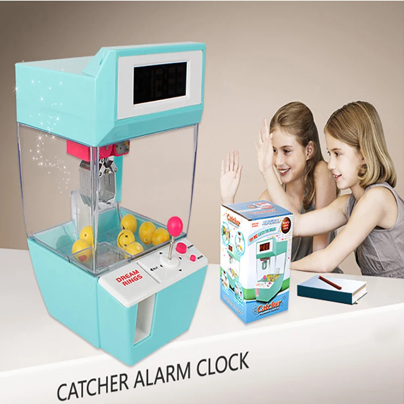 Catcher будильник монетами Game машина кран Candy кукла граббер Коготь аркады