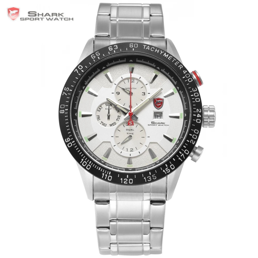 Prix pour Blacktip shark sport montre argent blanc tableau de bord 24hr date calendrier de randonnée pour hommes inoxydable bracelet en acier quartz montre-bracelet/sh398 Prix pour Blacktip shark sport montre argent blanc tableau de bord 24hr date calendrier de randonnée pour hommes inoxydable bracelet en acier quartz montre-bracelet/sh398