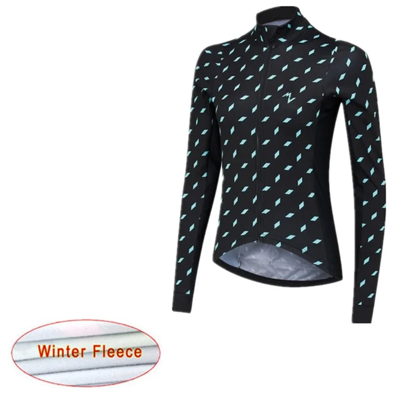 Cycling Jersey Morvelo Long Sleeve woman Winter Thermal Fleece Bike Clothing Outdoor Sports Bicycle Clothes Ropa Ciclismo