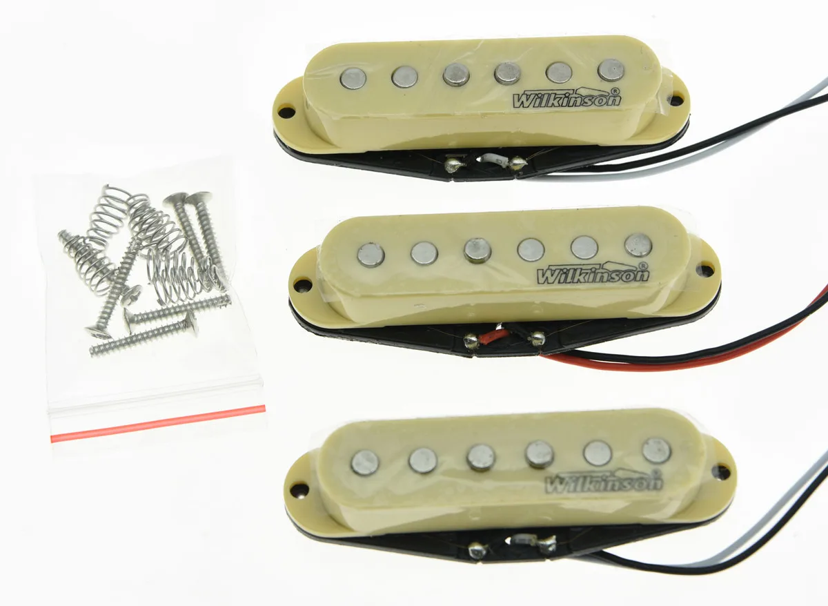 

Cream Wilkinson Lic ST Strat Vintage Voice Single Coil Pickups Fits For Stratocaster